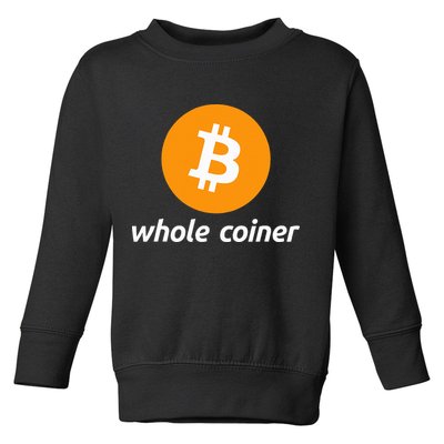 Bitcoin Whole Coiner Toddler Sweatshirt