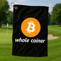 Bitcoin Whole Coiner Golf Towel
