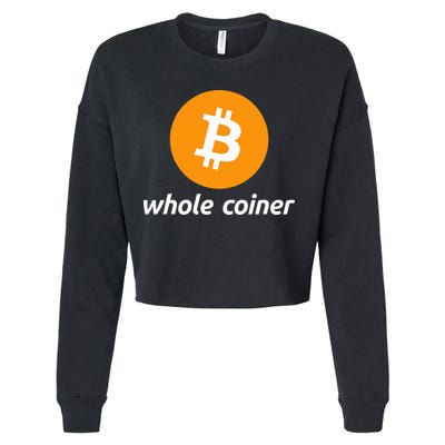 Bitcoin Whole Coiner Cropped Pullover Crew