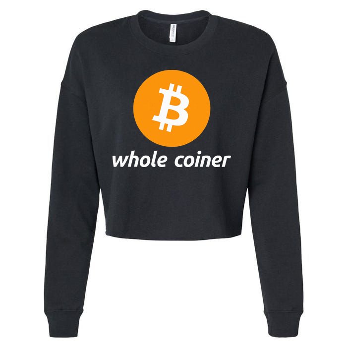 Bitcoin Whole Coiner Cropped Pullover Crew
