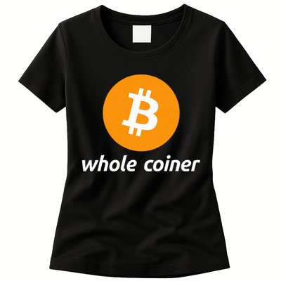 Bitcoin Whole Coiner Womens T-Shirt