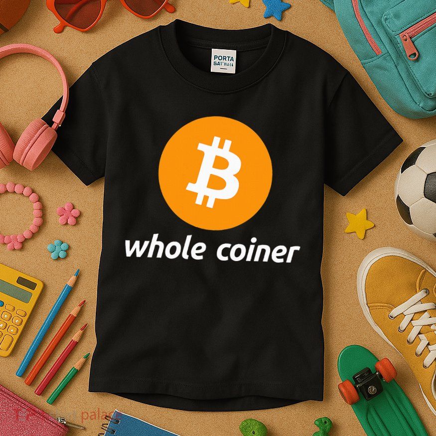 Bitcoin Whole Coiner Kids T-Shirt