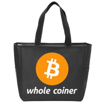 Bitcoin Whole Coiner Zip Tote Bag