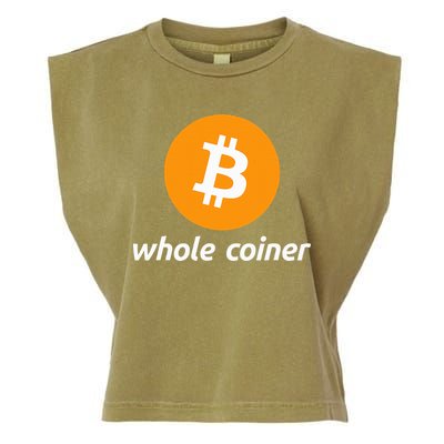 Bitcoin Whole Coiner Garment-Dyed Women's Muscle Tee
