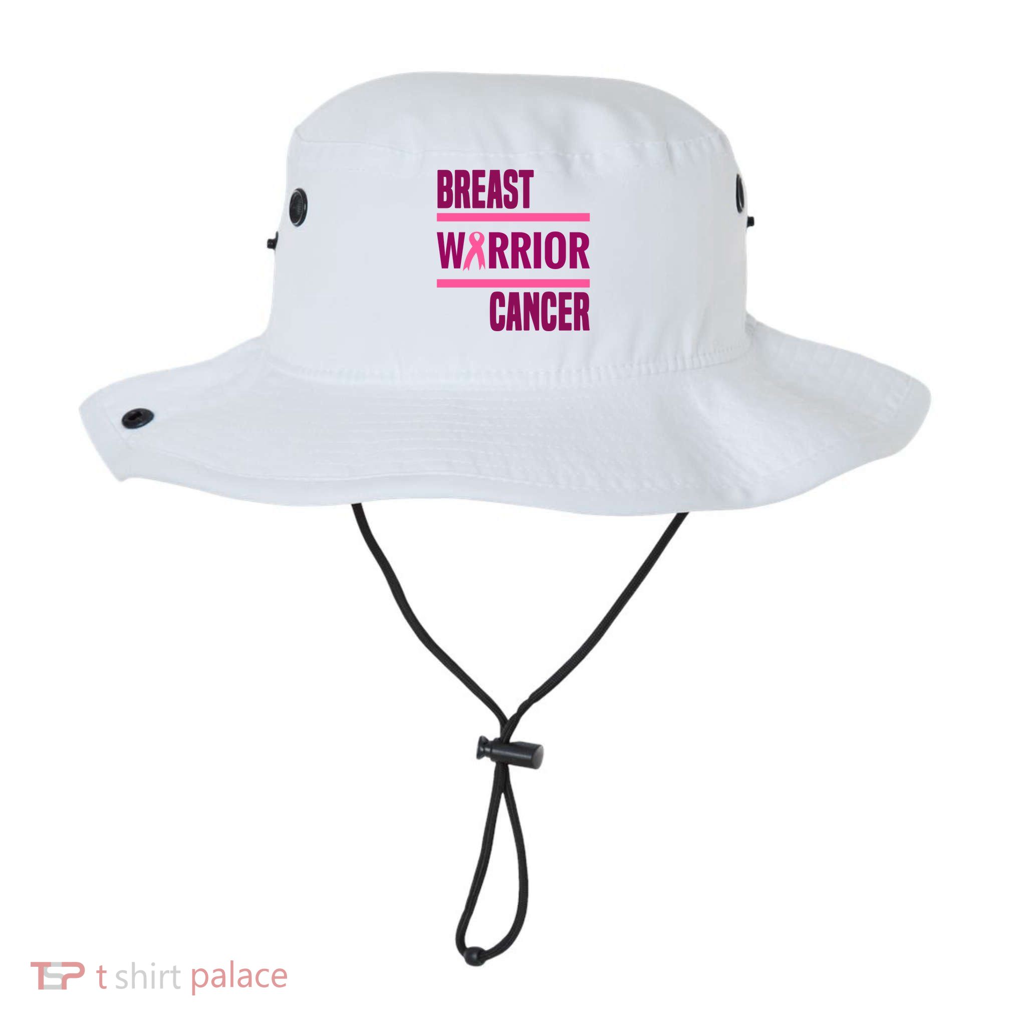 Breast Warrior Cancer Ribbon Bucket Hat