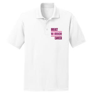 Breast Warrior Cancer Ribbon PosiCharge RacerMesh Polo