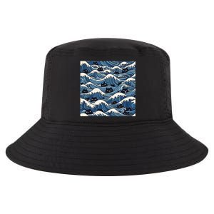 Blue Wave Cat Ladies For Kamala Harris President 2024 Cool Comfort Performance Bucket Hat