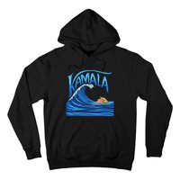 Blue Wave Cat For Kamala Harris Trump Hoodie