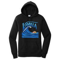 Blue Wave Cat For Kamala Harris Trump Women's Pullover Hoodie