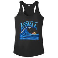 Blue Wave Cat For Kamala Harris Trump Ladies PosiCharge Competitor Racerback Tank