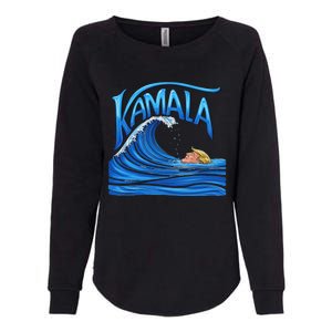 Blue Wave Cat For Kamala Harris Trump Womens California Wash Sweatshirt