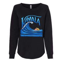 Blue Wave Cat For Kamala Harris Trump Womens California Wash Sweatshirt