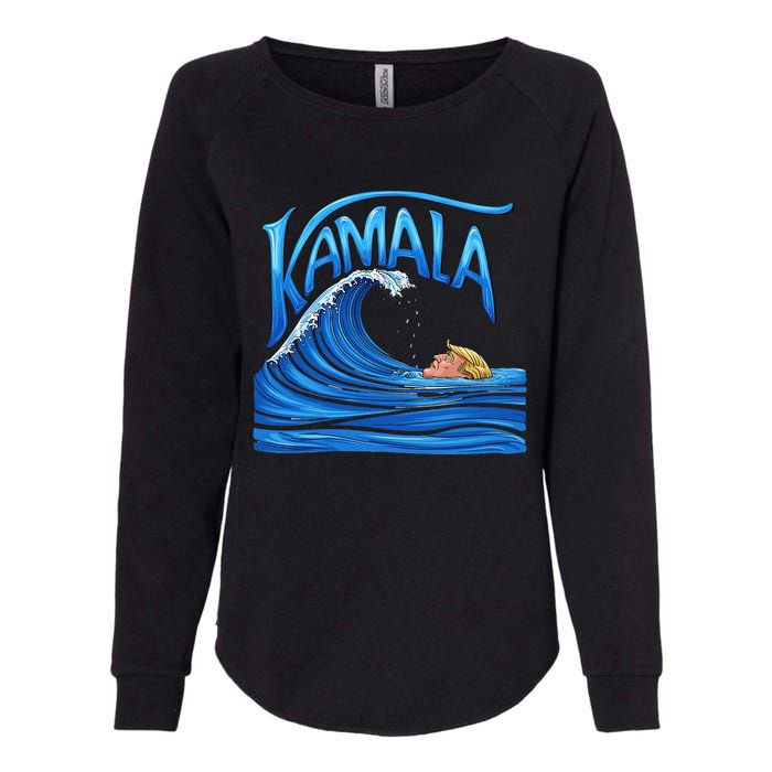 Blue Wave Cat For Kamala Harris Trump Womens California Wash Sweatshirt