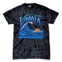 Blue Wave Cat For Kamala Harris Trump Tie-Dye T-Shirt