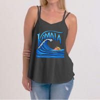 Blue Wave Cat For Kamala Harris Trump Women's Strappy Tank