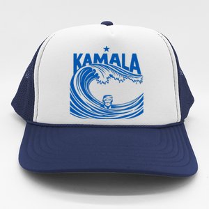 Blue Wave Cats For Kamala Funny Trump For Ladies For Guy Trucker Hat