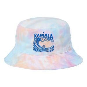 Blue Wave Cats For Kamala Funny Trump For Ladies For Guy Tie Dye Newport Bucket Hat