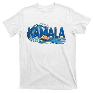 Blue Wave Cats For Kamala Funny Trump For Ladies For Guy T-Shirt