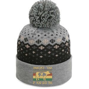 Barbecue With Cow Pig And Chicken Smoke ’Em If You Got ’Em Retro The Baniff Cuffed Pom Beanie