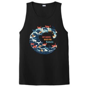 Blue Wave Cat For Kamala PosiCharge Competitor Tank