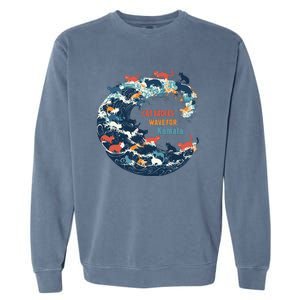 Blue Wave Cat For Kamala Garment-Dyed Sweatshirt