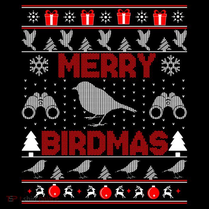 Bird Watching Christmas Birding Merry Birdmas Ugly Sweater Gift Impact Tech Backpack