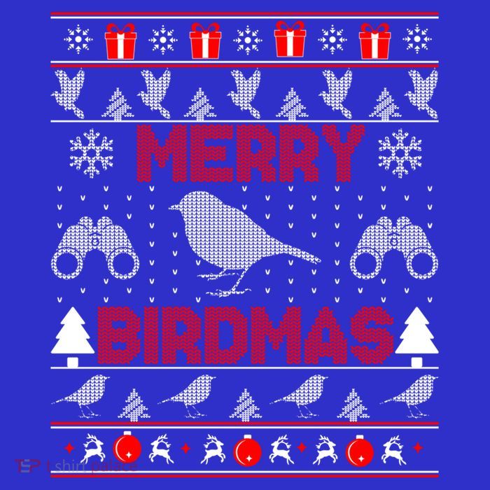 Bird Watching Christmas Birding Merry Birdmas Ugly Sweater Gift 16 in Basic Backpack