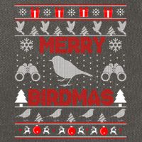 Bird Watching Christmas Birding Merry Birdmas Ugly Sweater Gift Cotton Canvas Backpack