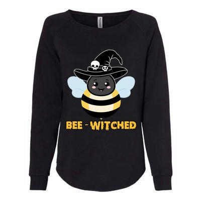 Bee Witched Cute Halloween Bee Wearing Witches Hat Bewitched Womens California Wash Sweatshirt