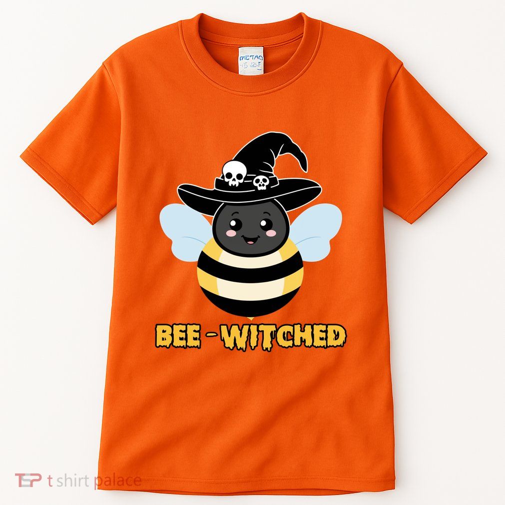 Bee Witched Cute Halloween Bee Wearing Witches Hat Bewitched Tall T-Shirt