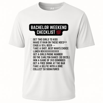 Bachelor Weekend Checklist Premium Cooling Performance Crew T-Shirt