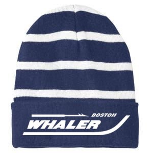 Boston Whaler Cool Boats For Adventure Striped Beanie with Solid Band