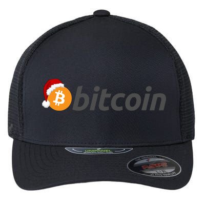 Bitcoin With Christmas Hat Funny Bitcoin With Santa Hat Funny Bitcoin Crypto Flexfit Unipanel Trucker Cap
