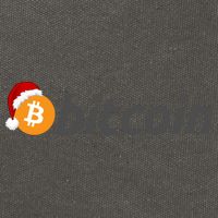 Bitcoin With Christmas Hat Funny Bitcoin With Santa Hat Funny Bitcoin Crypto Cotton Canvas Backpack