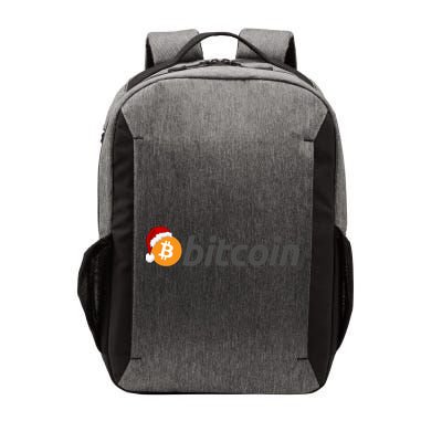 Bitcoin With Christmas Hat Funny Bitcoin With Santa Hat Funny Bitcoin Crypto Vector Backpack