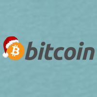 Bitcoin With Christmas Hat Funny Bitcoin With Santa Hat Funny Bitcoin Crypto Sueded Cloud Jersey T-Shirt