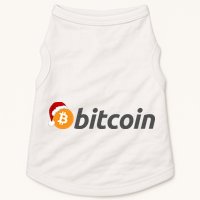 Bitcoin With Christmas Hat Funny Bitcoin With Santa Hat Funny Bitcoin Crypto Doggie Tank