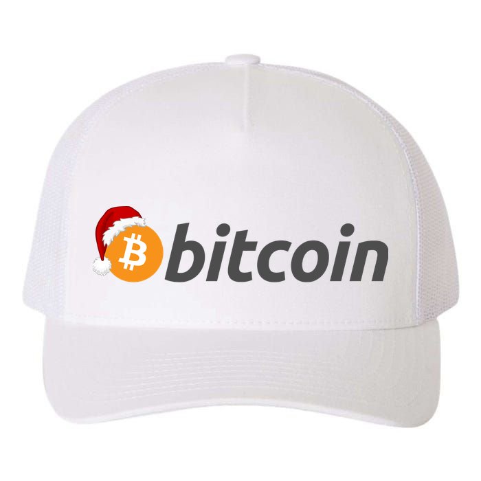 Bitcoin With Christmas Hat Funny Bitcoin With Santa Hat Funny Bitcoin Crypto Yupoong Adult 5-Panel Trucker Hat
