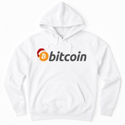 Bitcoin With Christmas Hat Funny Bitcoin With Santa Hat Funny Bitcoin Crypto Hoodie