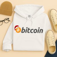 Bitcoin With Christmas Hat Funny Bitcoin With Santa Hat Funny Bitcoin Crypto Hoodie