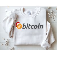 Bitcoin With Christmas Hat Funny Bitcoin With Santa Hat Funny Bitcoin Crypto Sweatshirt