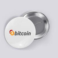 Bitcoin With Christmas Hat Funny Bitcoin With Santa Hat Funny Bitcoin Crypto Button