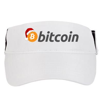 Bitcoin With Christmas Hat Funny Bitcoin With Santa Hat Funny Bitcoin Crypto Adult Drive Performance Visor