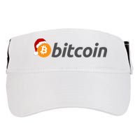Bitcoin With Christmas Hat Funny Bitcoin With Santa Hat Funny Bitcoin Crypto Adult Drive Performance Visor