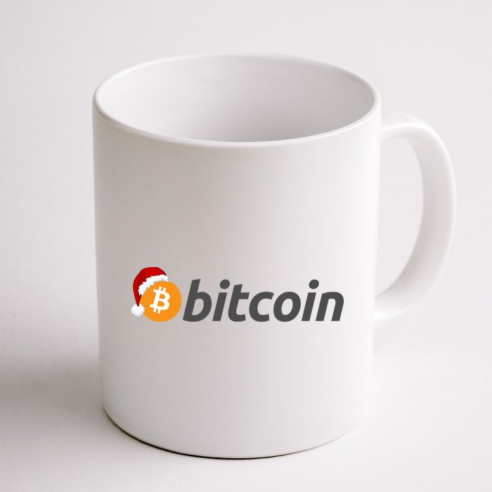 Bitcoin With Christmas Hat Funny Bitcoin With Santa Hat Funny Bitcoin Crypto Mug