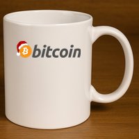 Bitcoin With Christmas Hat Funny Bitcoin With Santa Hat Funny Bitcoin Crypto 11oz C Handle Ceramic Mug