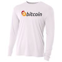 Bitcoin With Christmas Hat Funny Bitcoin With Santa Hat Funny Bitcoin Crypto Cooling Performance Long Sleeve Crew