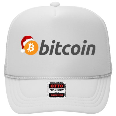 Bitcoin With Christmas Hat Funny Bitcoin With Santa Hat Funny Bitcoin Crypto Trucker Hat