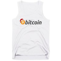 Bitcoin With Christmas Hat Funny Bitcoin With Santa Hat Funny Bitcoin Crypto Tank Top