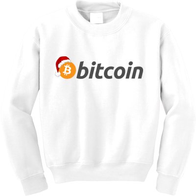 Bitcoin With Christmas Hat Funny Bitcoin With Santa Hat Funny Bitcoin Crypto Kids Sweatshirt